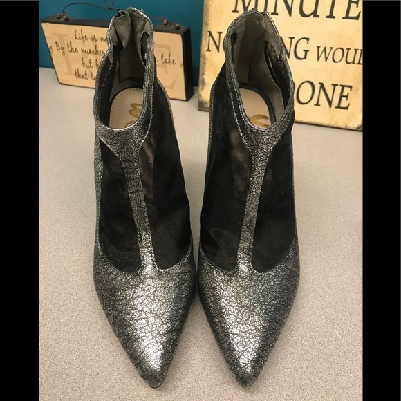 Sam Edelman Black/Sterling Silver Argento Lea - Picture 2 of 6